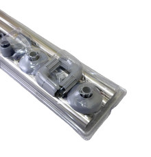 Карниз угловой для ванной Savol SK-8019W, хром
