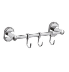 Планка с крючками для полотенец Haiba HB1915-3, хром