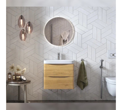 Тумба под раковину подвесная Velvex Clay tp.CLA.9595.60.2Y дуб верона, 60 см