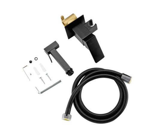 Гигиенический душ со смесителем FRAP F7506-6, черный