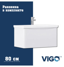 Тумба с раковиной напольная VIGO Глем  337-com, 80 см