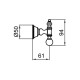 Крючок для ванной Webert Karenina KA500401010, золото