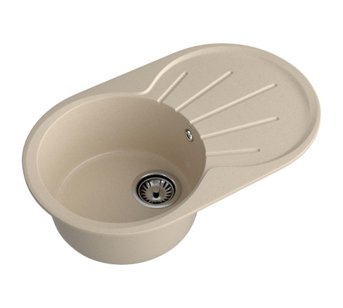 Кухонная мойка GranFest RONDO 750L, кашемир
