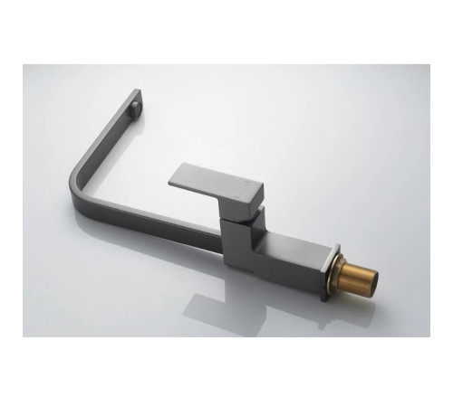 Смеситель для кухни Knotlor KN-21/GM, вороненая сталь
