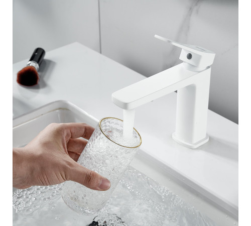 Смеситель для раковины Raffine F0199C, белый