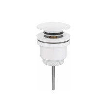 Донный клапан без перелива Rose RS31C, белый