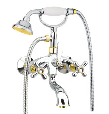 Смеситель для ванны Fiore MARGOT SKY (SWAROVSKI®) 01CO0600, хром/золото