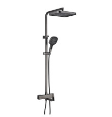 Душевая система Rose R1056T, оружейная сталь
