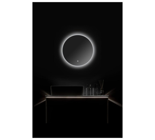 Зеркало Silver Mirrors Savanna-Lite D500 (открытая подсветка, сенсорный выключатель)