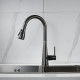 Смеситель для кухни с выдвижным изливом Shevanik S363T, оружейная сталь