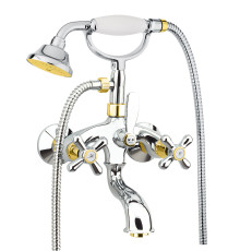 Смеситель для ванны Fiore MARGOT 26CO0600, хром/золото
