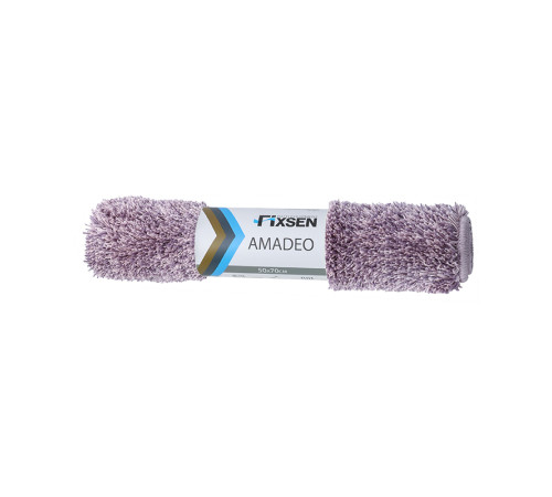Коврик для ванной Fixsen Amadeo 1-ый,  FX-3001P, фиолетовый, 50х70 см.