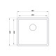 Кухонная мойка UKINOX Techno TEB450.400 -GT10P, 40*45