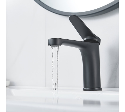Смеситель для раковины Shevanik S6201H, черный