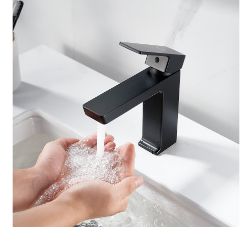 Смеситель для раковины Rose R1801H-1, черный
