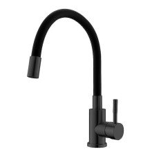 Смеситель для кухни с гибким изливом Esko Snake K44BTotal, черный