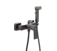 Гигиенический душ со смесителем FRAP F2071-9, оружейная сталь