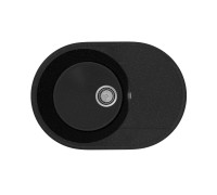 Кухонная мойка Practik PR-M-610-004 (без сифона), черный оникс