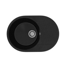 Кухонная мойка Practik PR-M-610-004 (без сифона), черный оникс