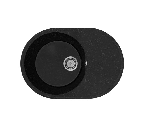 Кухонная мойка Practik PR-M-610-004 (без сифона), черный оникс