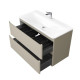 Тумба с раковиной подвесная RAVAL Вельто 2 100, светло-коричневый