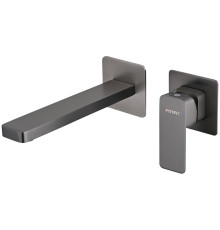 Смеситель для раковины встраиваемый Fmark FS8731Q, графит