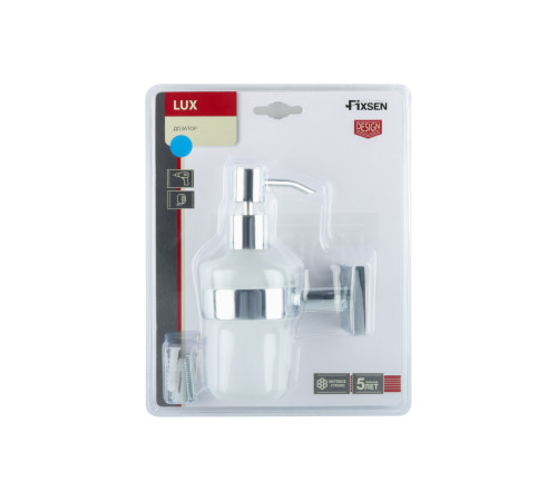 Дозатор жидкого мыла FIXSEN LUX CHROME FX-15012, хром