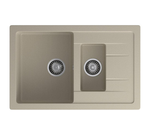Кухонная мойка GranFest QUADRO 775KL, топаз