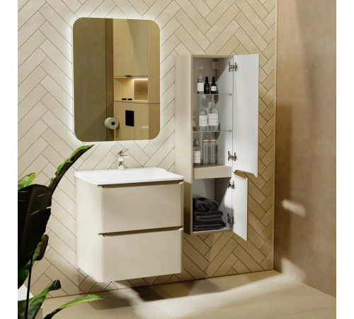 Тумба с раковиной подвесная RAVAL Вельто 2 60, светло-коричневый