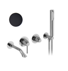 Смеситель для ванны Webert Opera Moderna OE860312560, черный