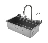 Многофункциональная кухонная мойка Savol S-SC002Q, графит
