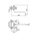 Смеситель для ванны FRAP F2227-2, хром