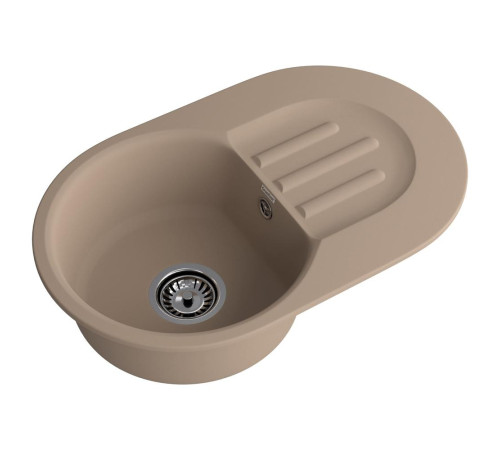 Кухонная мойка GranFest SMART 685L, песочный
