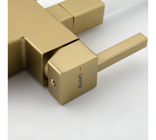 Смеситель для кухни с гибким изливом и подключением фильтра GAPPO G4395-33, золотой сатин