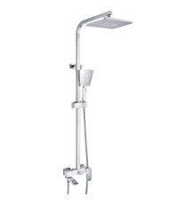 Душевая система Rose R1556F, белый/хром