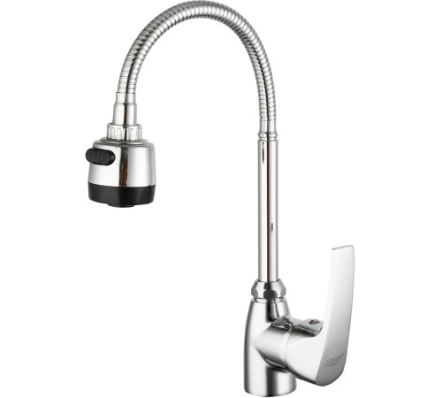 Смеситель для кухни с гибким изливом и режимом душ FRUD R42055-2, хром