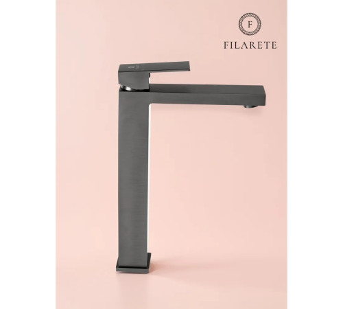 Смеситель для раковины высокий FILARETE Fing FL6040BG, графит