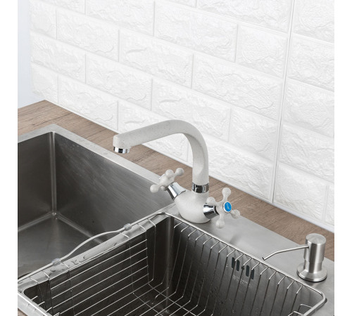Смеситель для кухни FRAP F5408-10, светло-бежевый