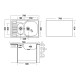 Кухонная мойка UKINOX Комфорт COL780.490 15GT8K 2L, 49*78