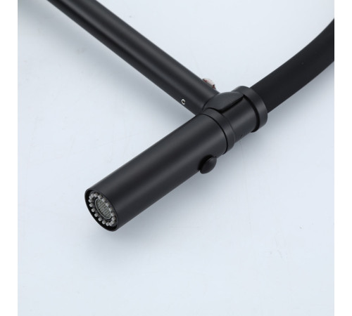 Смеситель для кухни с гибким изливом GAPPO G4098-26, черный