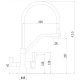 Смеситель для кухни с подключением к фильтру Fmark FS0662-H04, черный
