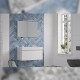 Тумба с раковиной подвесная Velvex Pulsus tp.PUL.PUL.100.1Y белый глянец, 100 см