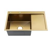 Мойка для кухни Fmark FSC6550C-L, матовое золото