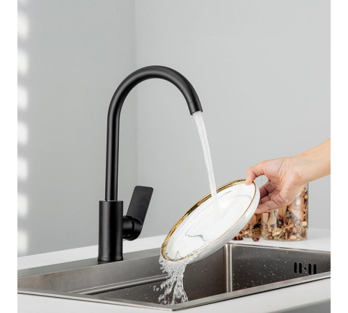 Смеситель для кухни FRUD R42158-6, черный
