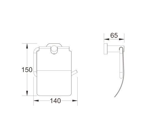 Держатель для туалетной бумаги Shevanik SG5105, хром