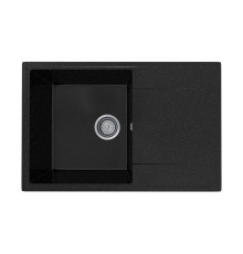 Кухонная мойка Practik PR-M-735-004 (без сифона), черный оникс