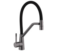 Смеситель для кухни с гибким изливом Fmark FS0352Q, графит