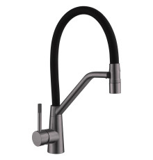 Смеситель для кухни с гибким изливом Fmark FS0352Q, графит