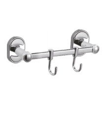 Планка с крючками для полотенец Haiba HB1915-2, хром