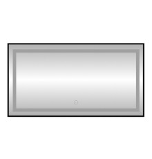 Зеркало с подсветкой LED Fixsen FX-2120B прямоугольное 120х80 см, черное